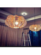 lamp pumpkin lantern rattan hanging temporary style