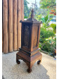 Table Bamboo Lamp  Wicker Basketry table wicker contemporary style handmade 