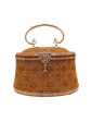 yanlipao handbag, bell shape, floral pattern Premium grade natural stylish handmade collection