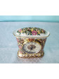 vintage porcelain clock table bone china in silk box                                                                                      