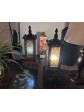 Table Bamboo Lamp  Wicker Basketry table wicker contemporary style handmade 
