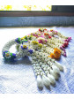 Vintage Flower Garland  clay 