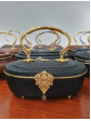 vintage Lipao dark black handbag Natural handmade design exclusive thai royal