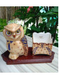 Porcelain Owl Pen Holder