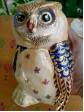 Porcelain Owl Pen Holder