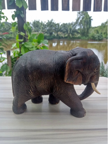 Elephant Carving Teak Wood